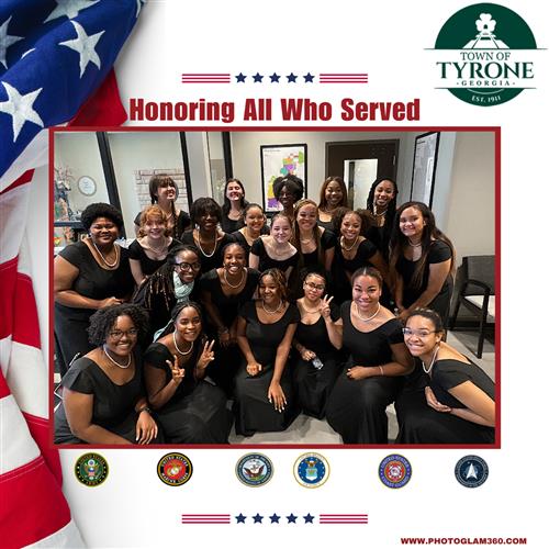 The SCHS Advanced Treble Chorus performed beautifully for the Veterans Day Program at Tyrone Town Hall. They received a warm 
